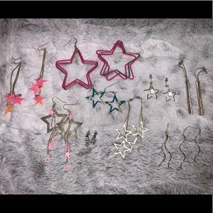 9 pairs of earrings